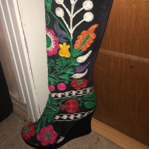 Rockwell Tharp Knee High Wedge boots
